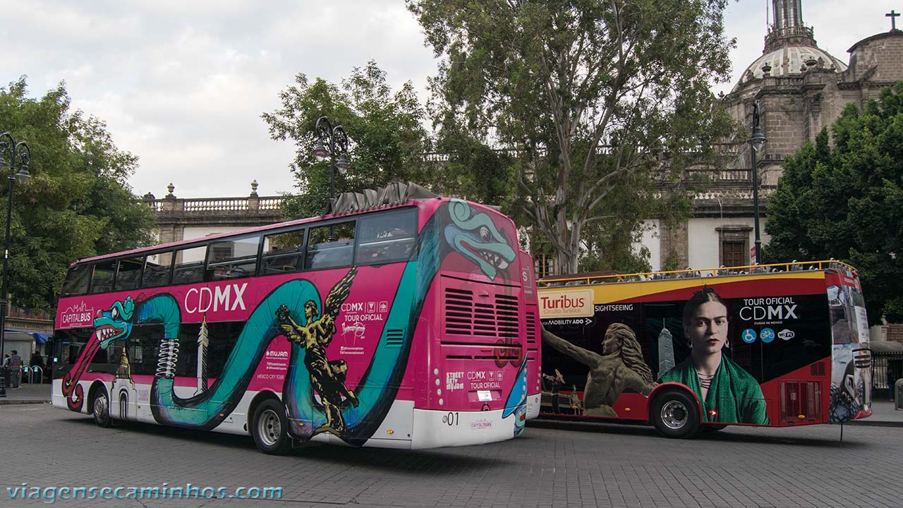 Ônibus panorâmico da cidade do México