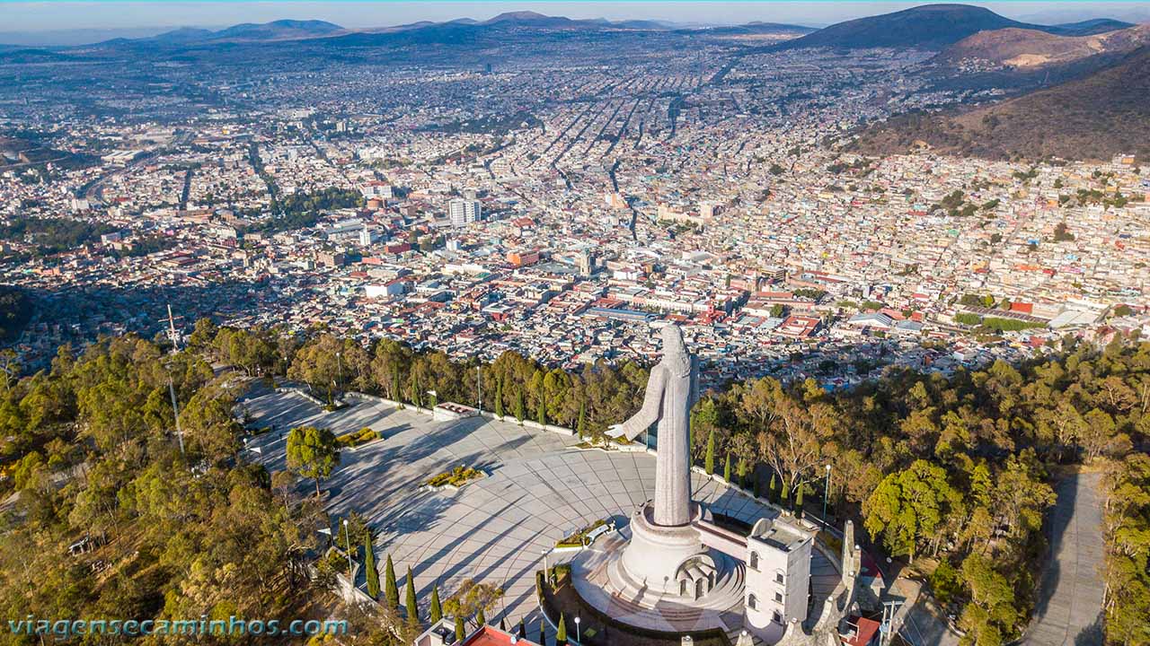 Vista aérea de Pachuca de Soto