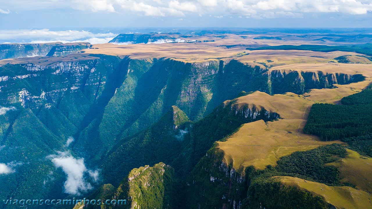 Vista aérea do Cânion da Boa Vista