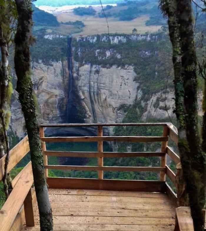 Mirante da Camping Cachoeira do Rio dos Bugres