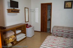 Quarto no Hotel Aconchego