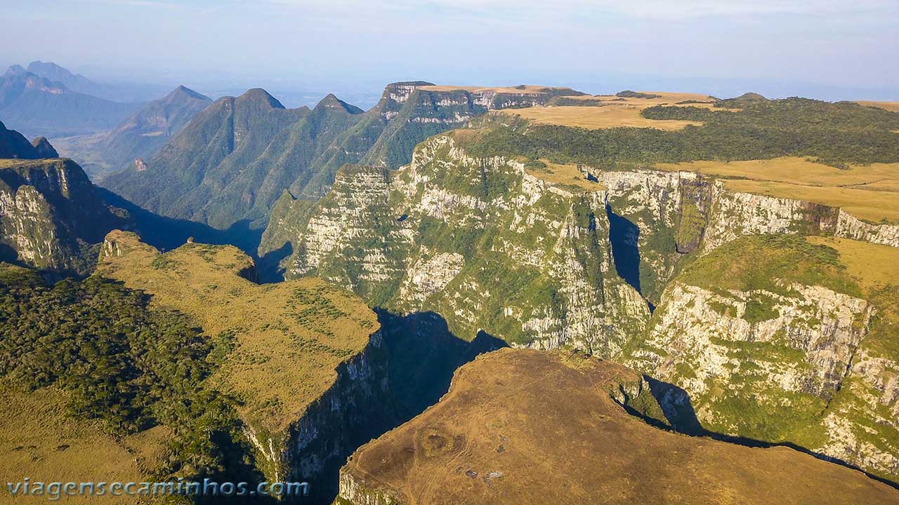 Vista aérea do cânion das Laranjeiras