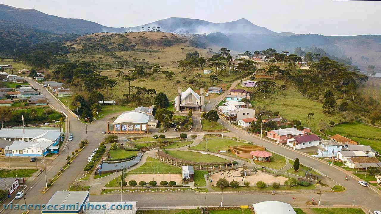 Praça central de Urupema