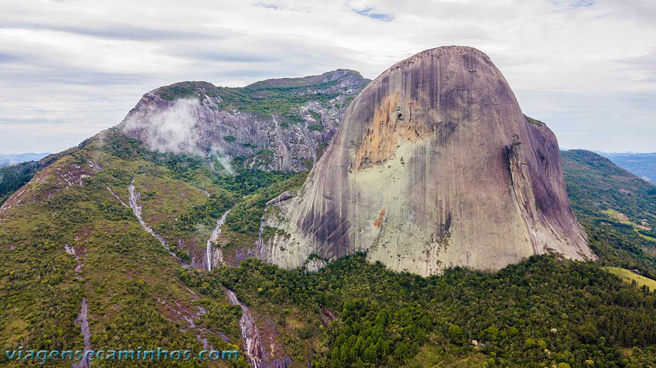 Imagem aérea da Pedra Azul