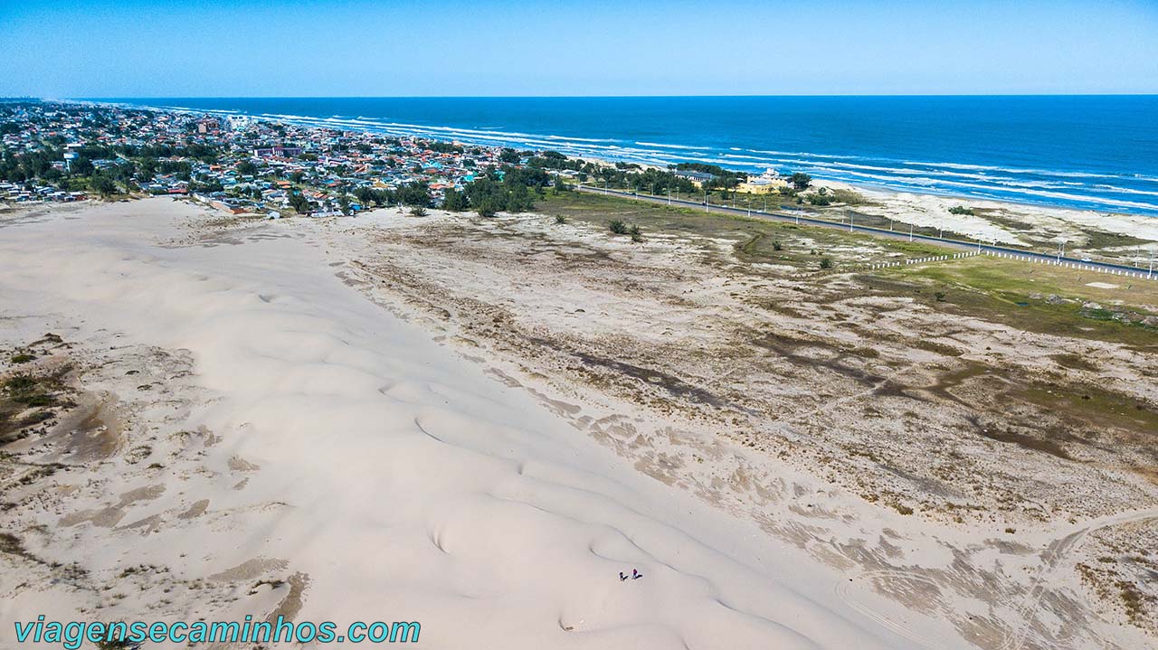 Vista aérea das dunas