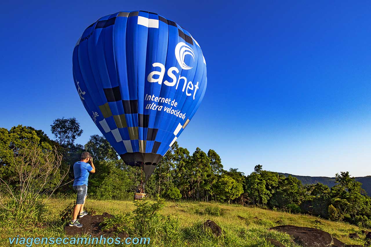 Passeio de balão em Torres - RS