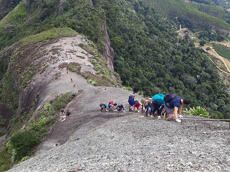 Escalada na Pedra dos Cinco Pontões