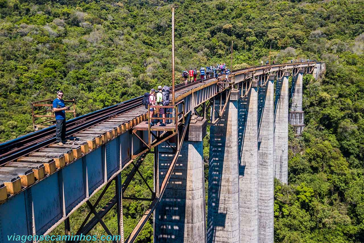 Viaduto Pesseguinho - Ferrovia do Trigo