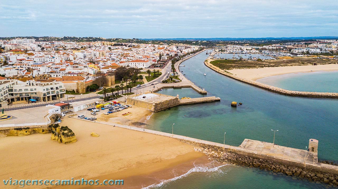 Vista aérea de Lagos - Portugal