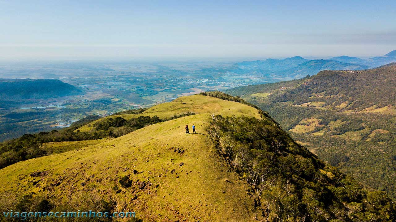 Morro do Campestre e cidade de Praia Grande SC