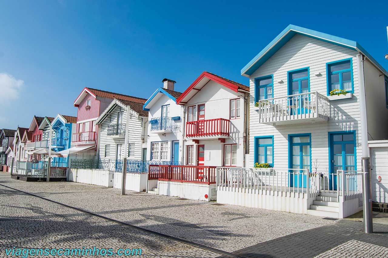 Casas coloridas na Costa Nova - Aveiro