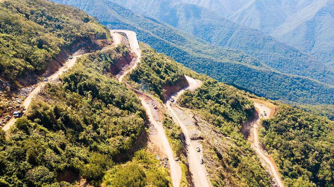 Obras na Serra da Rocinha