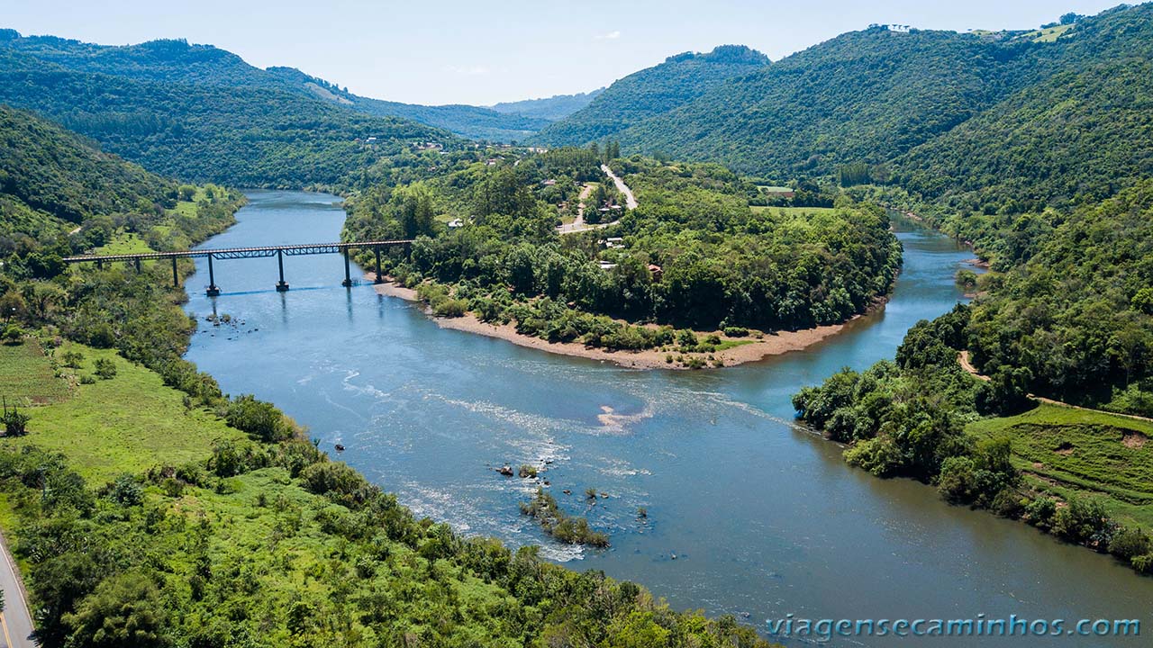 Início do rio Taquari junto ao Rio das Antas e rio Carreiro