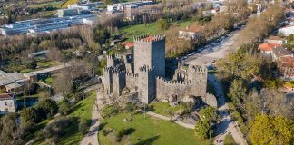 Vista aérea do Castelo de Guimarães