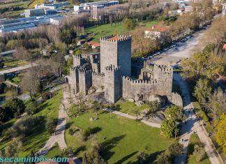 Vista aérea do Castelo de Guimarães