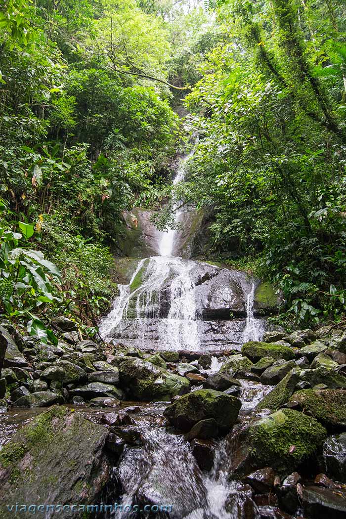 Cachoeira menor na trilha da Cachoeira do Cantão