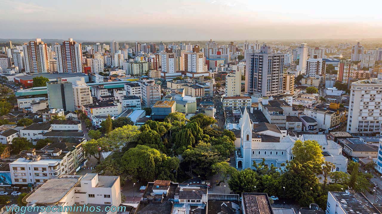 Vista aérea do centro de Criciúma SC