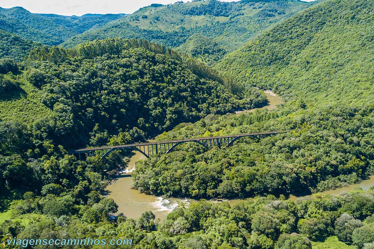 Ponte Ferroviária do rio Saltinho - Ipê - Muitos Capões - RS