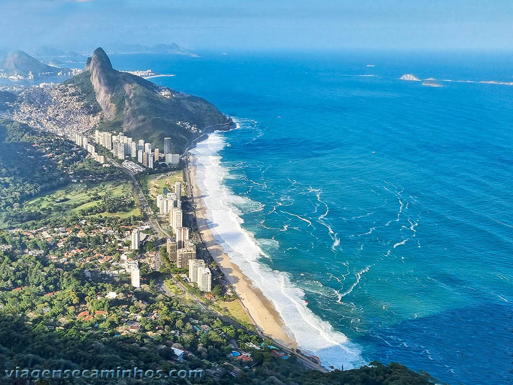 Rio de Janeiro - Praia São Conrado vista da Garganta do Céu