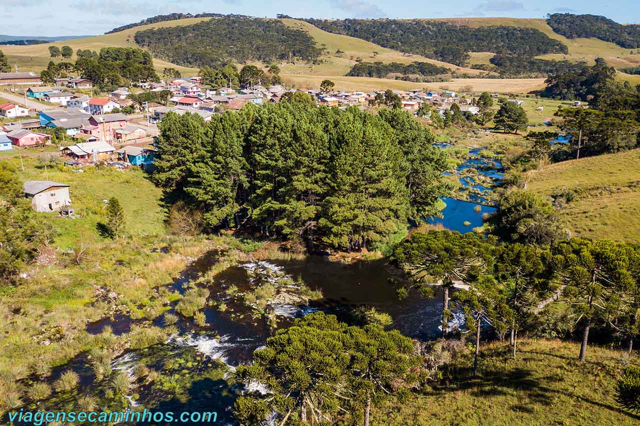 Vista aérea do Camping Altos da Serra