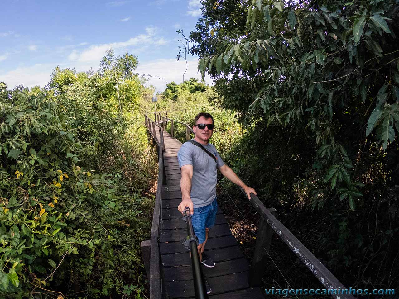 Trilha suspensa na Fazenda San Francisco - Pantanal