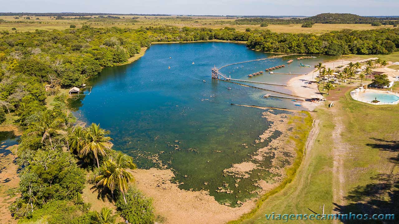 Vista aérea da Praia da Figueira - Bonito MS