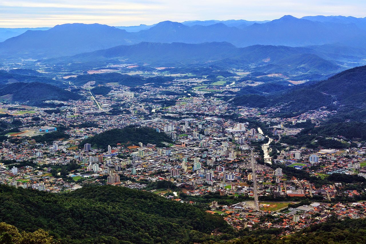 Jaraguá do Sul vista do Morro Boa Vista