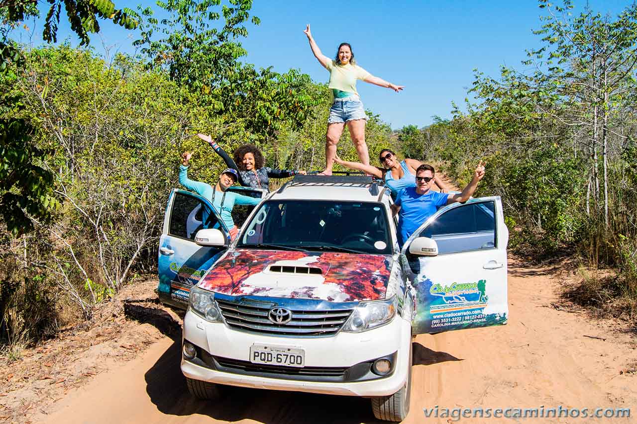 Estrada no Parque Nacional da Chapada das Mesas