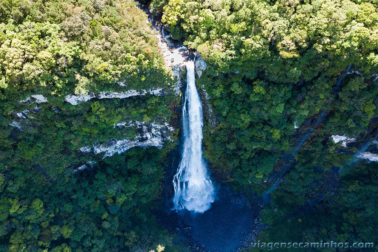 Cascata da Pedra Branca - Três Forquilhas - vista aérea