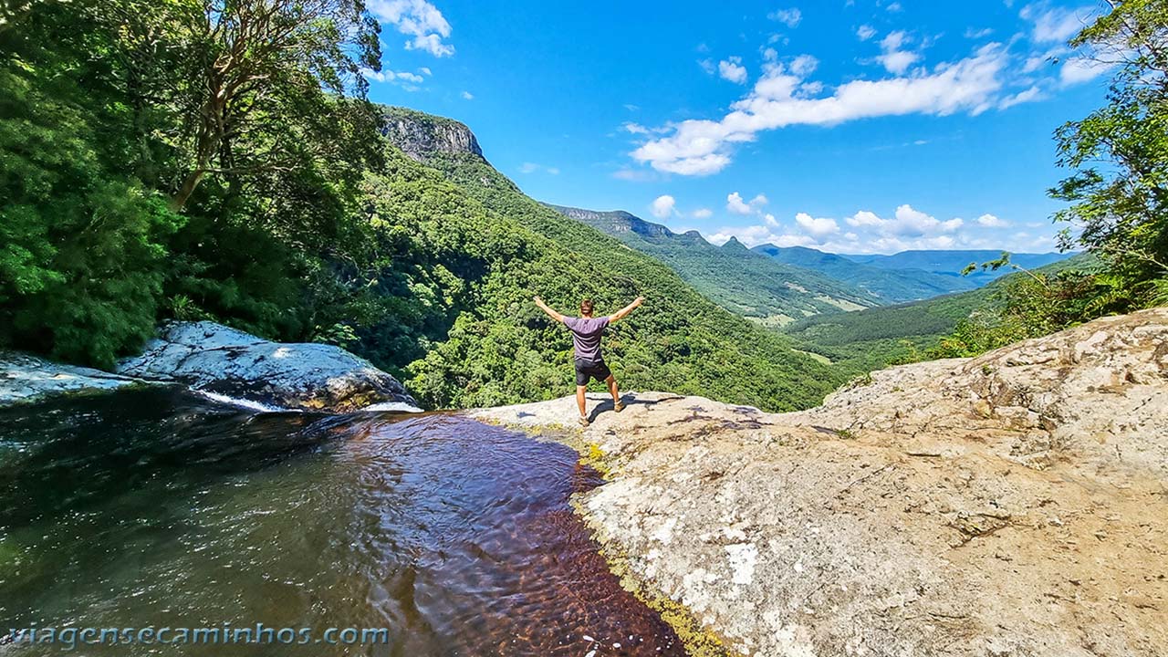 Topo da Cascata da Pedra Branca - Três Forquilhas