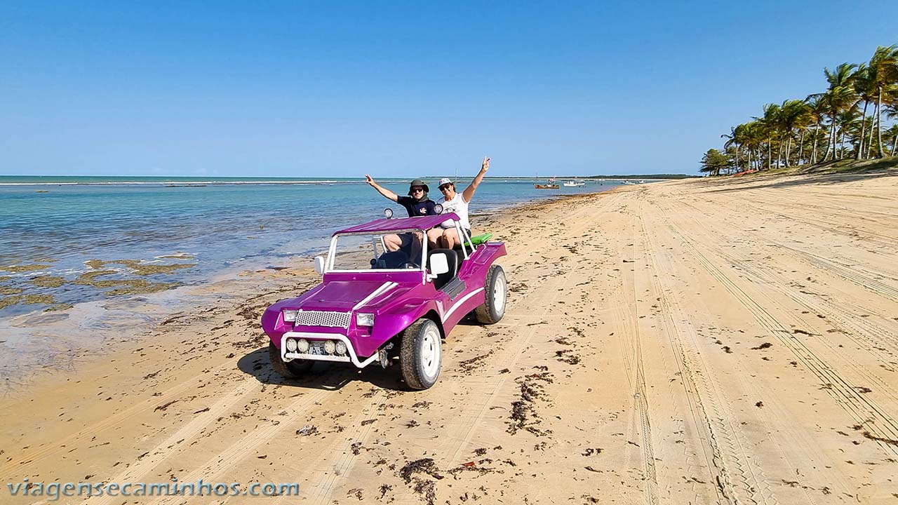 O que fazer em Caraíva - Passeio de buggy Ponta de Corumbau