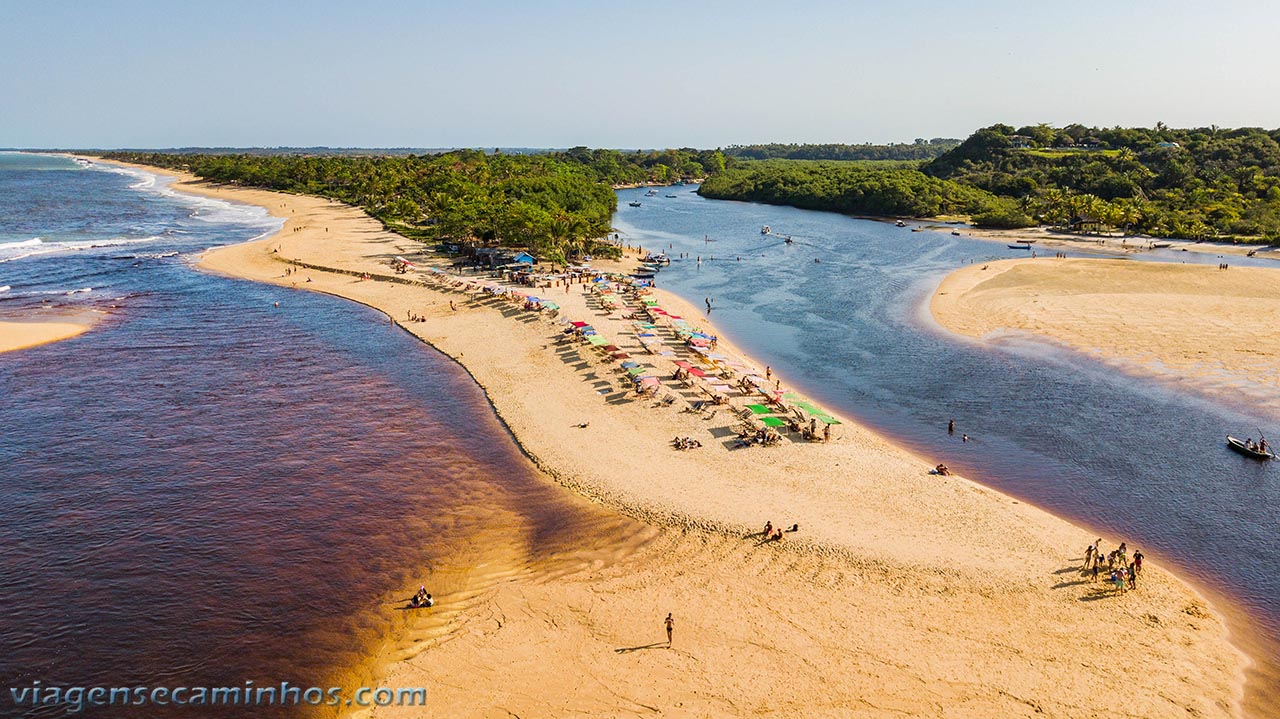 Vista aérea de Caraíva - Bahia