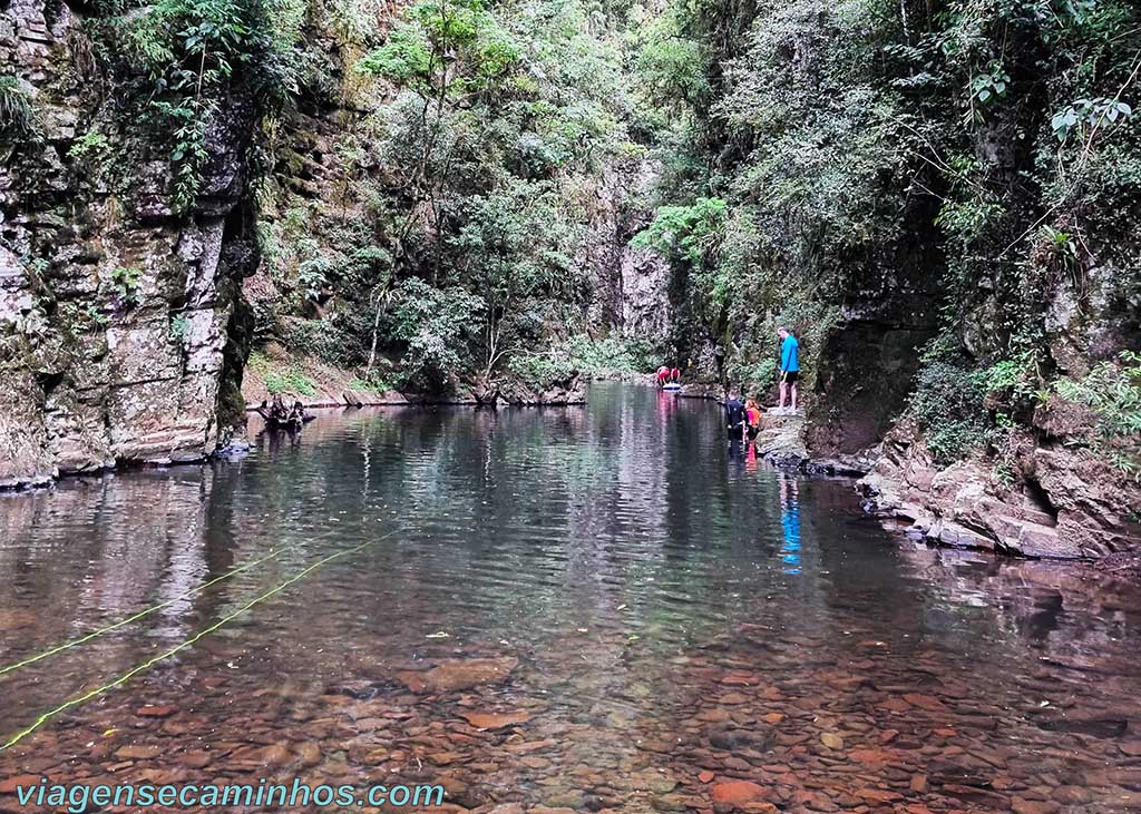 Piscina natural no Cânion da Piruva