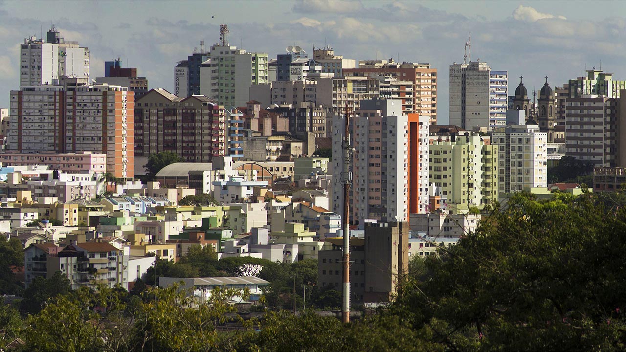 Centro da cidade de Santa Maria