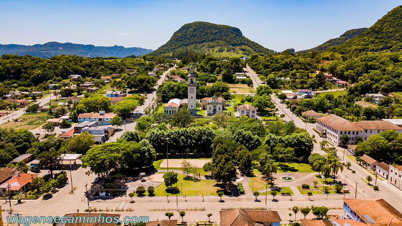 Praça Central de Ivorá RS