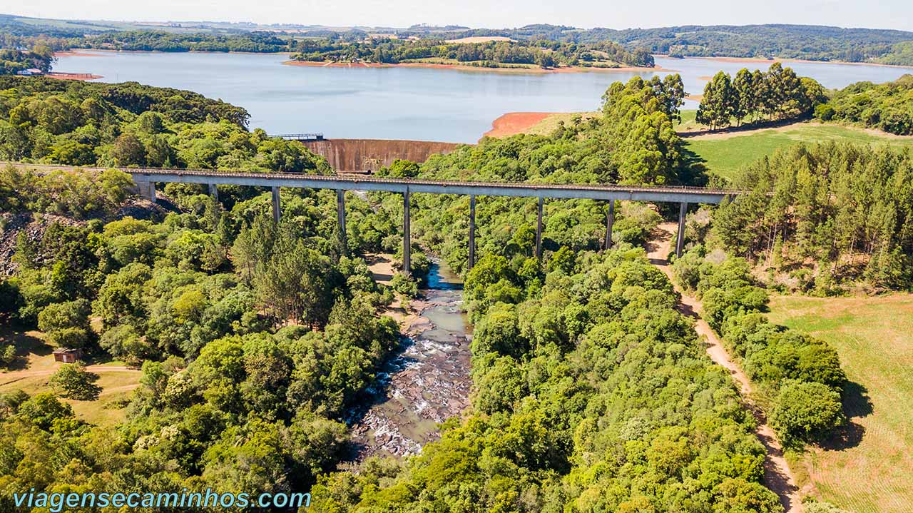 Viaduto da Ferrovia do Trigo e Barragem Capingui