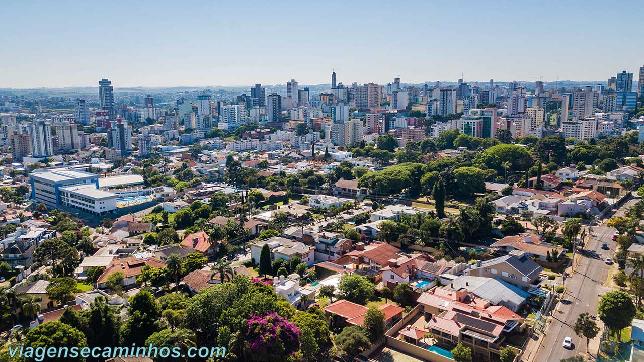 Vista aérea do centro de Passo Fundo RS