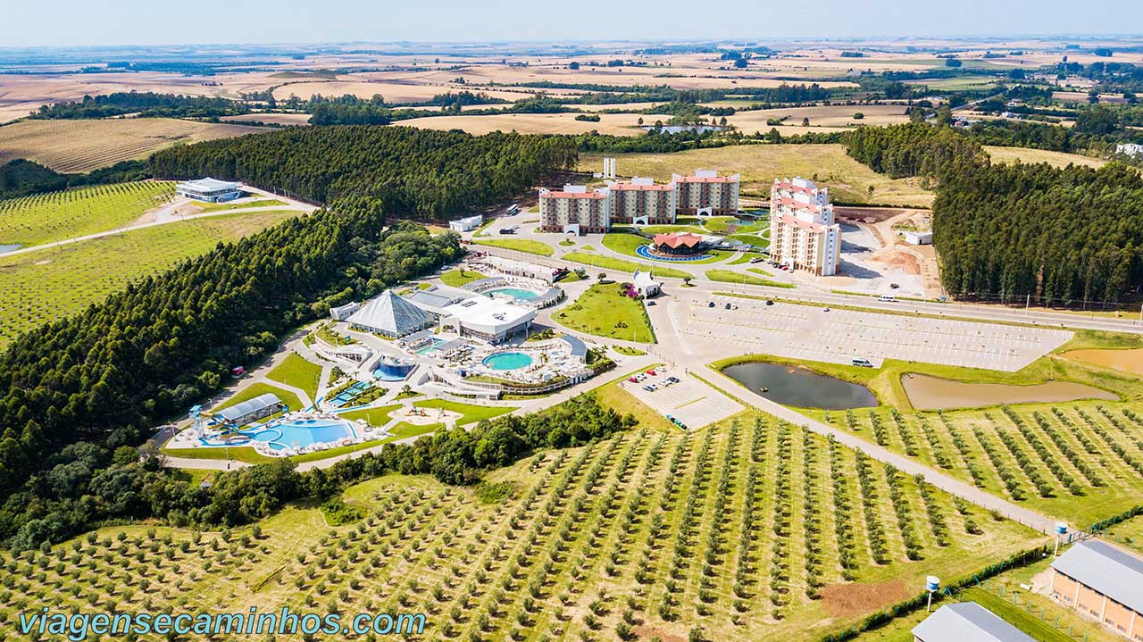 Vista aérea das Termas Romanas