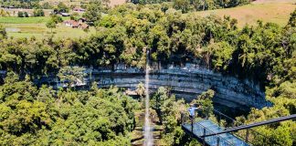 Mirante da Cachoeira do Rio Saltinho - Chapadão do Lajeado SC