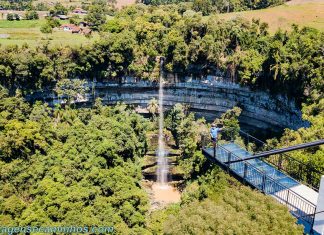 Mirante da Cachoeira do Rio Saltinho - Chapadão do Lajeado SC