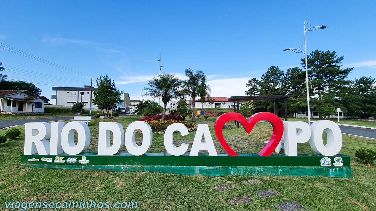 Praça do Letreiro de Rio do campo SC