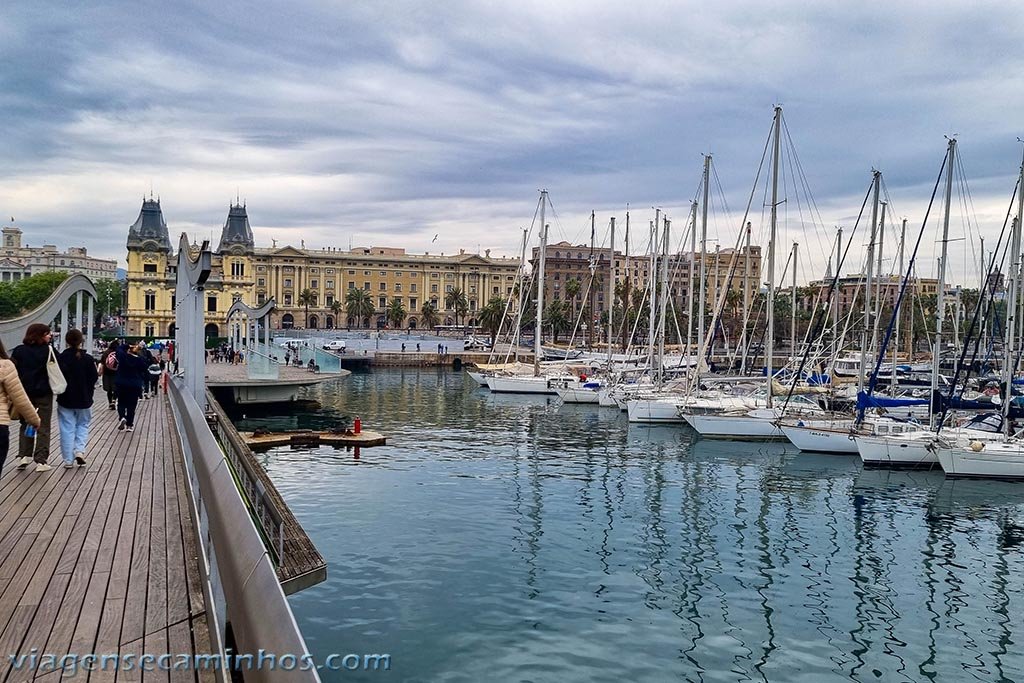 Rambla del Mar e a marina