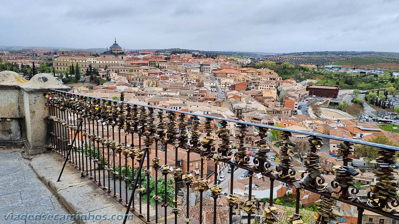 Pontos turísticos de Toledo - Espanha - Mirante dos Cadeados