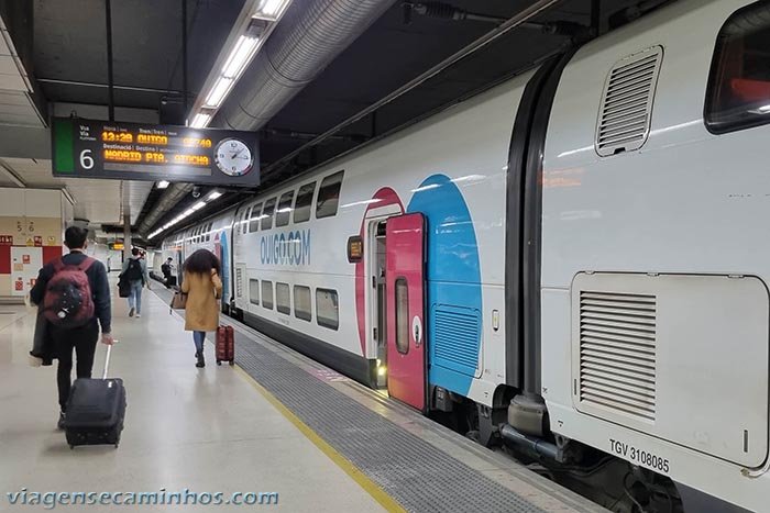 Trem de alta velocidade - Barcelona a Madrid
