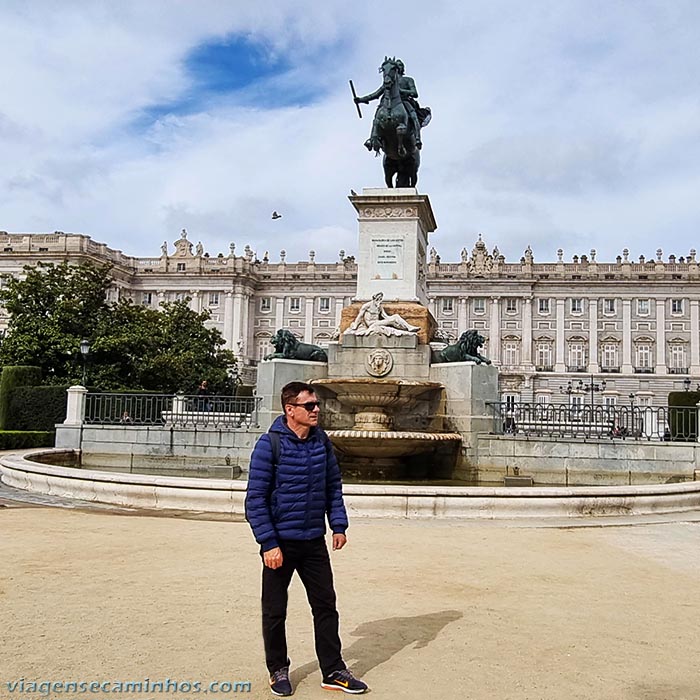 Madri Espanha - Monumento a felipe IV