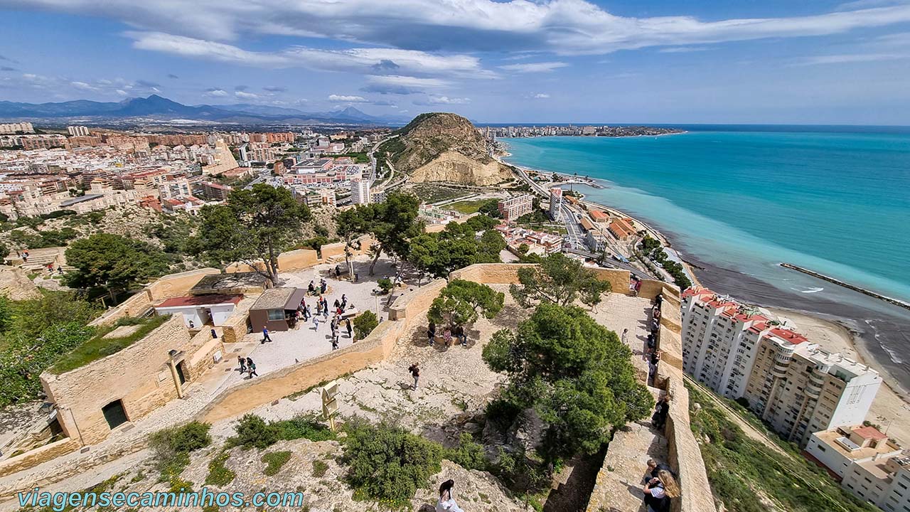 Alicante - Vista do Castelo de Santa Bárbara