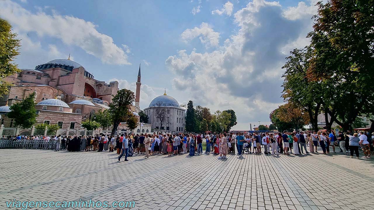 Fila na Mesquita de Santa Sofia