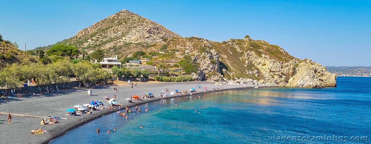 Grécia - Praia das Pedras Pretas - Ilha de Chios