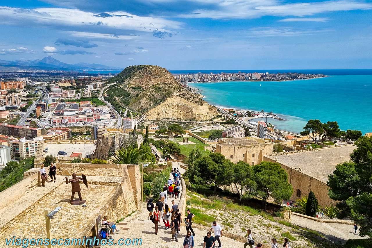 Vista do Castelo de Santa Bárbara - Alicante