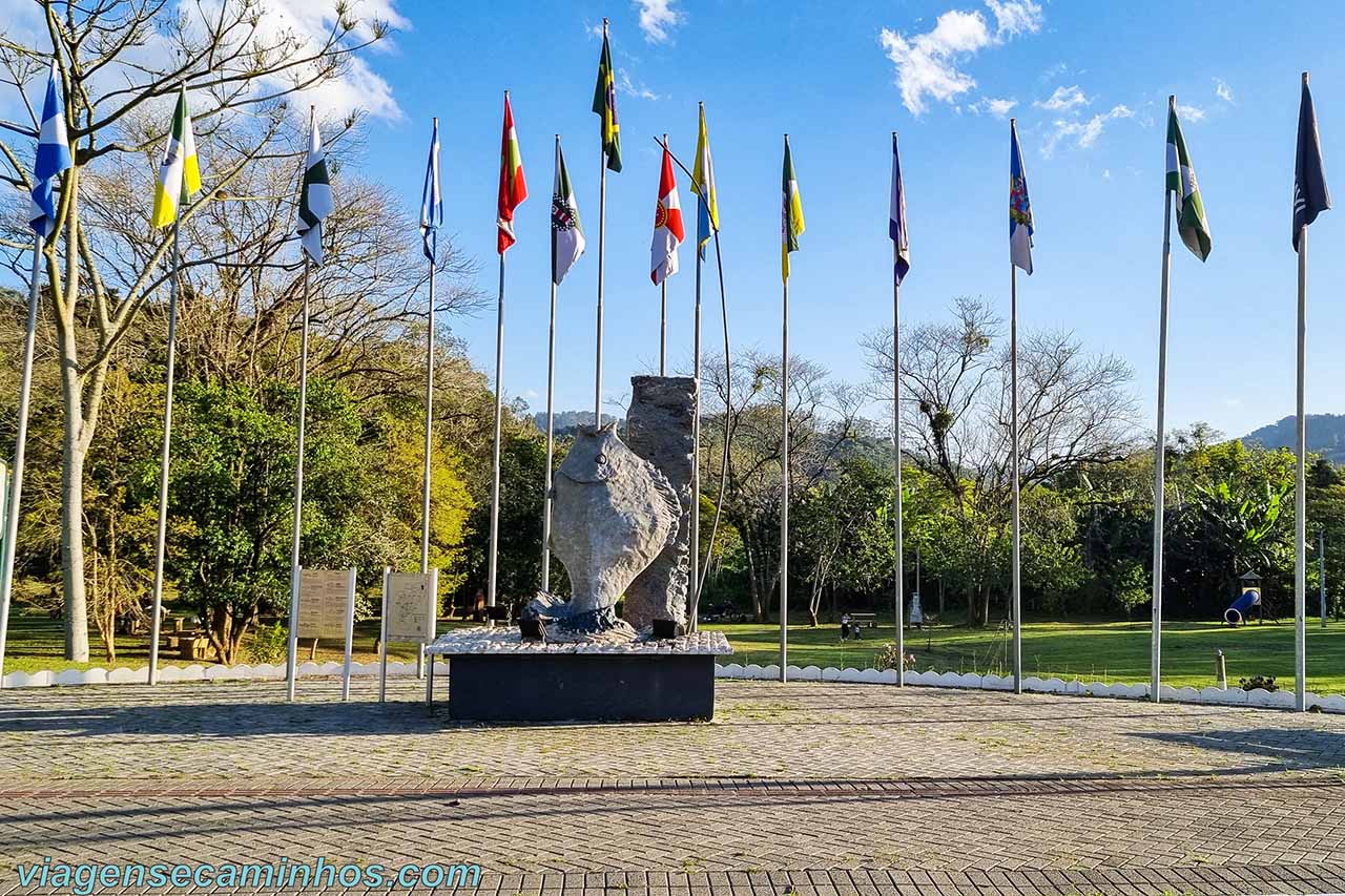 Benedito Novo SC - Praça das Bandeiras